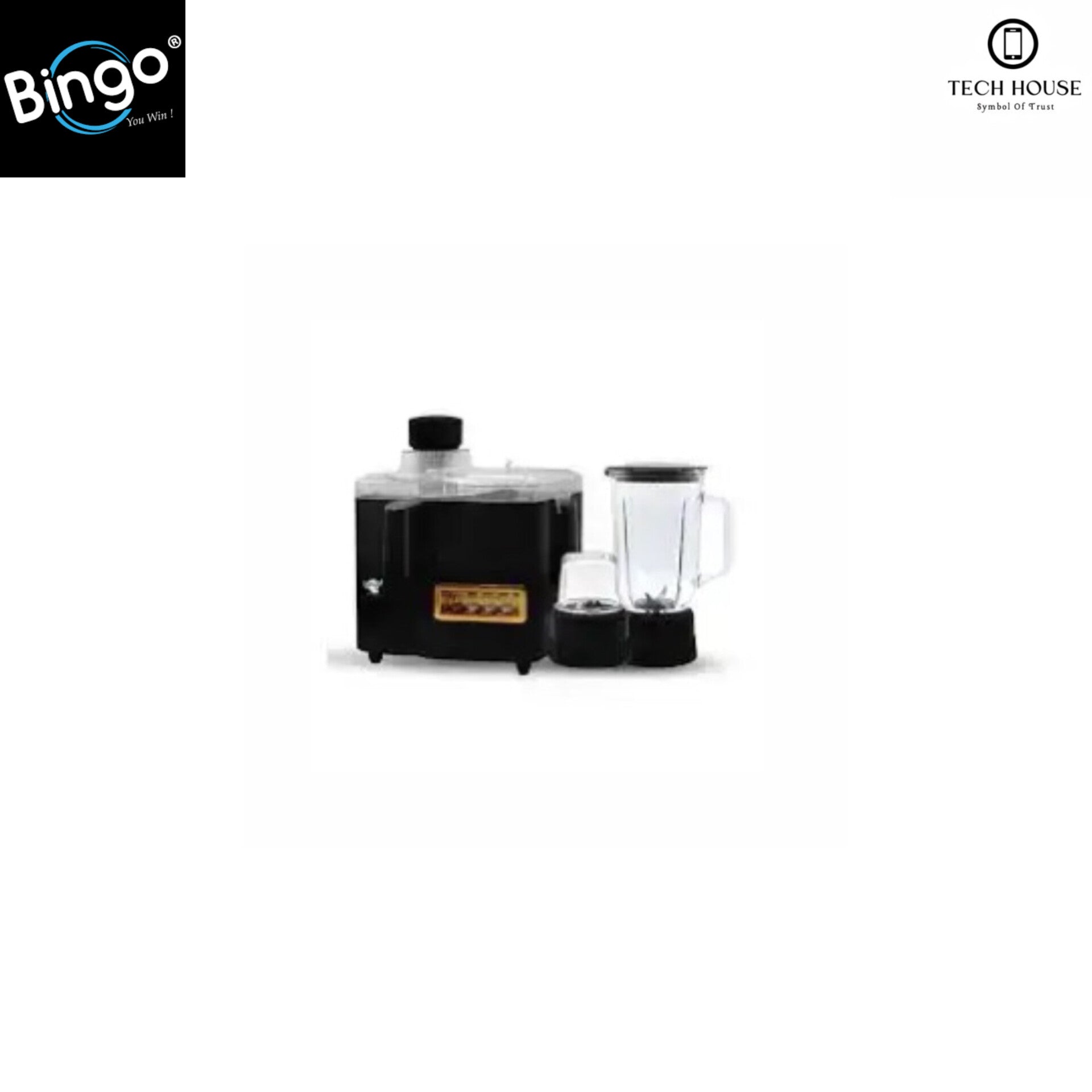 Bingo JBG-800 M JUICER BLENDER 3 IN 1 HD (Black)