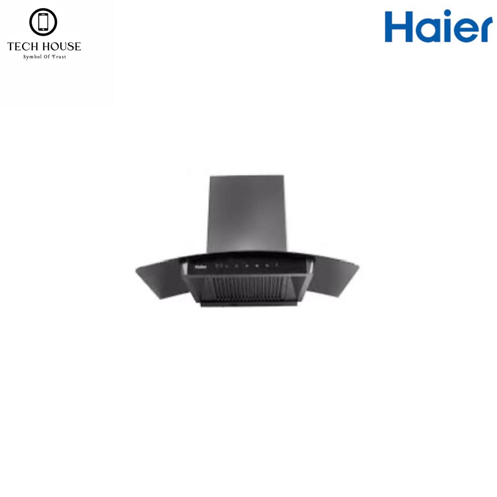 HAIER ARC SHAPE GLASS TOUCH CONTROL HOOD 90CM Model (HCH-9022G)